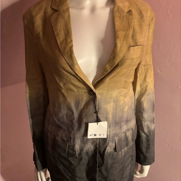 Zara Jackets & Blazers - Zara Yellow and Gray Blazer Artistic Suit Jacket